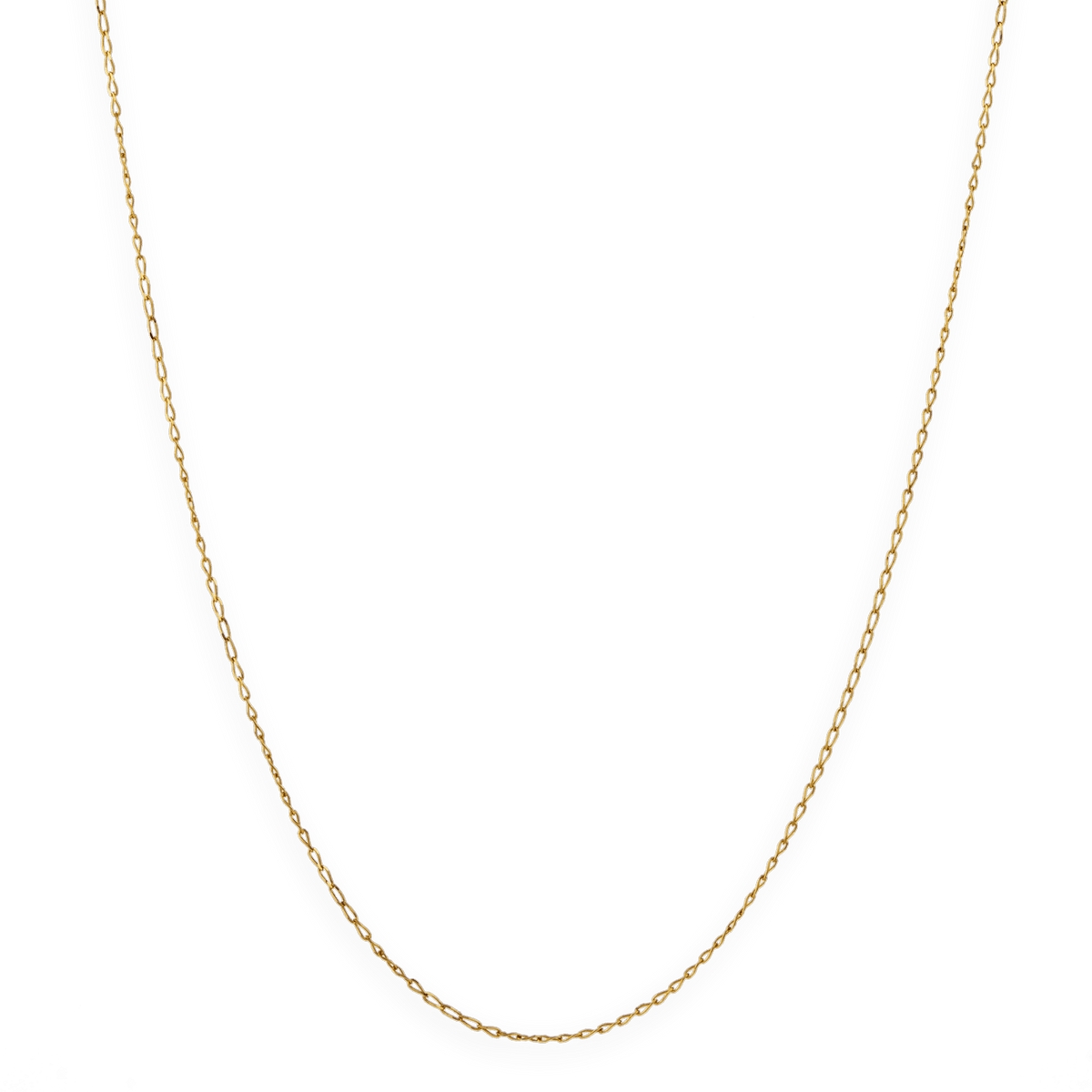 Collier Chaîne Or 375 Maille Cheval 0.8mm 40cm
