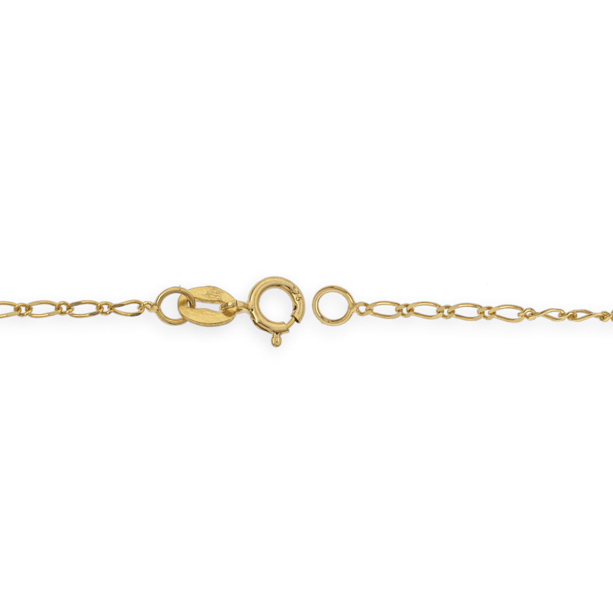 Collier Chaîne Or 375 Maille Cheval 0.8mm 40cm