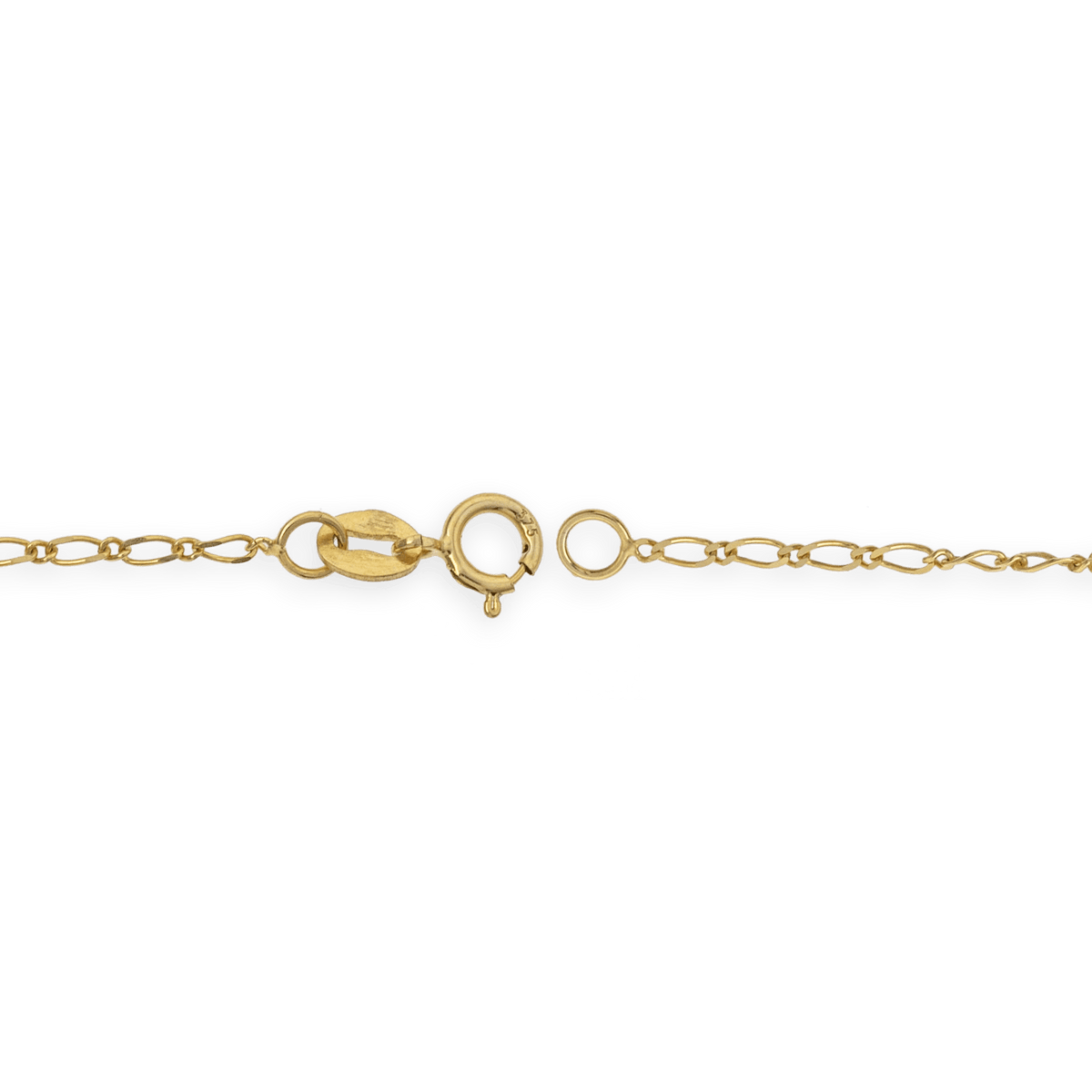 Collier Chaîne Or 375 Maille Cheval 0.8mm 40cm