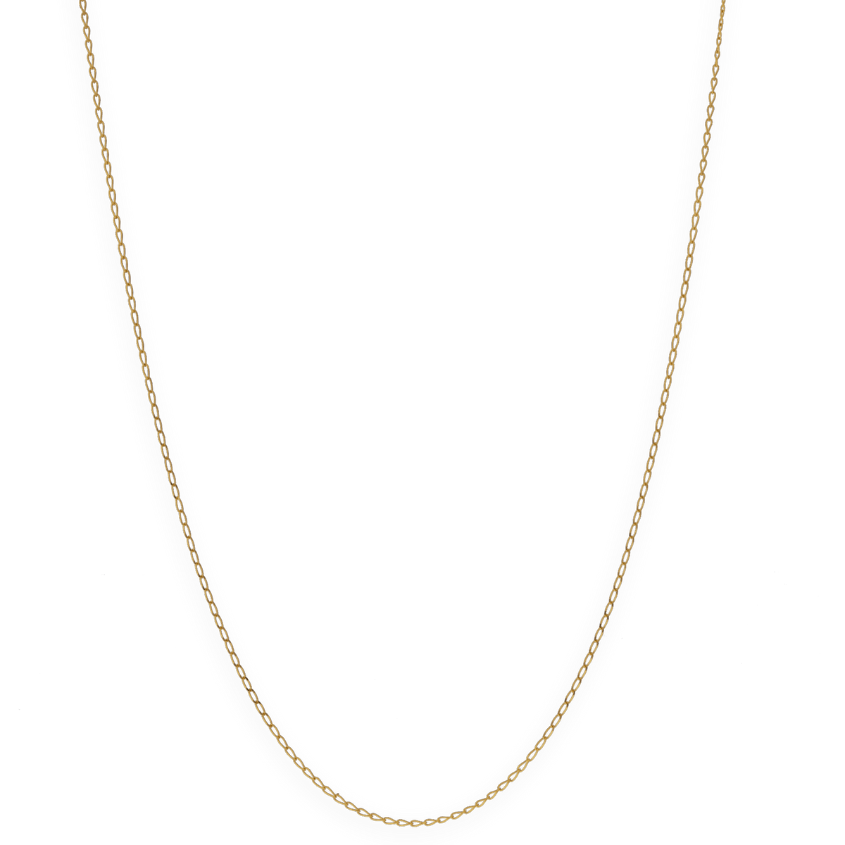 Collier Chaîne Or 375 Maille Cheval 0.8mm 45cm