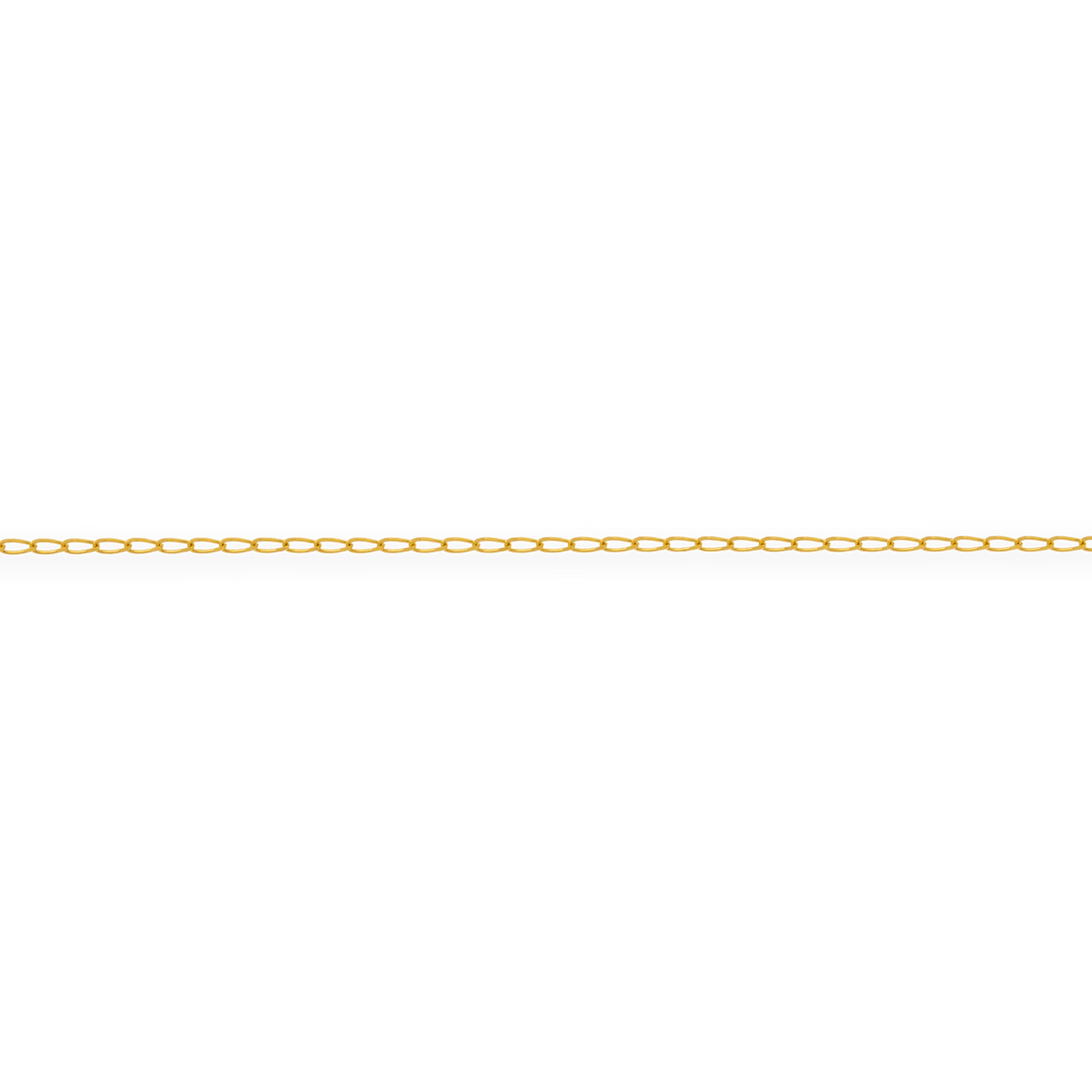 Collier Chaîne Or 375 Maille Cheval 0.8mm 45cm