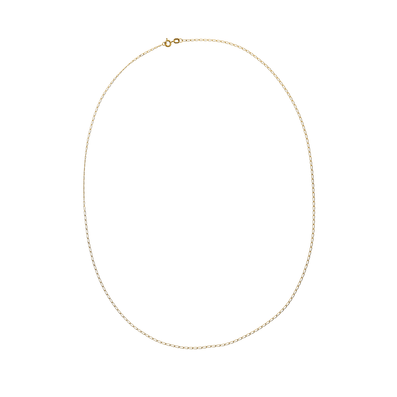 Collier Gourmette chevalière limée 1,4 millimètres 60 centimètres