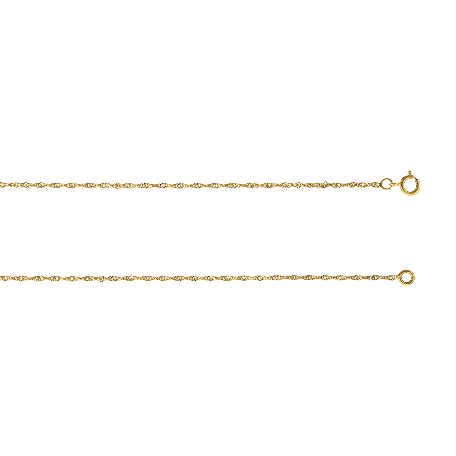 Collier singapour 1.2 millimètres 45 centimètres