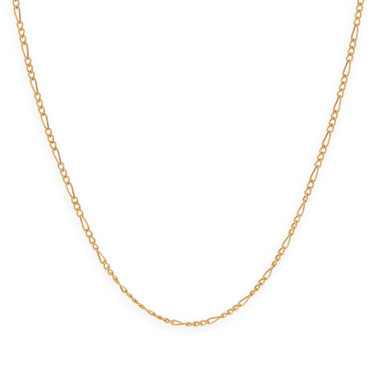 Collier Chaîne Or 375 Maille Cheval Alterné 1.3 Creux 2.3mm 45cm