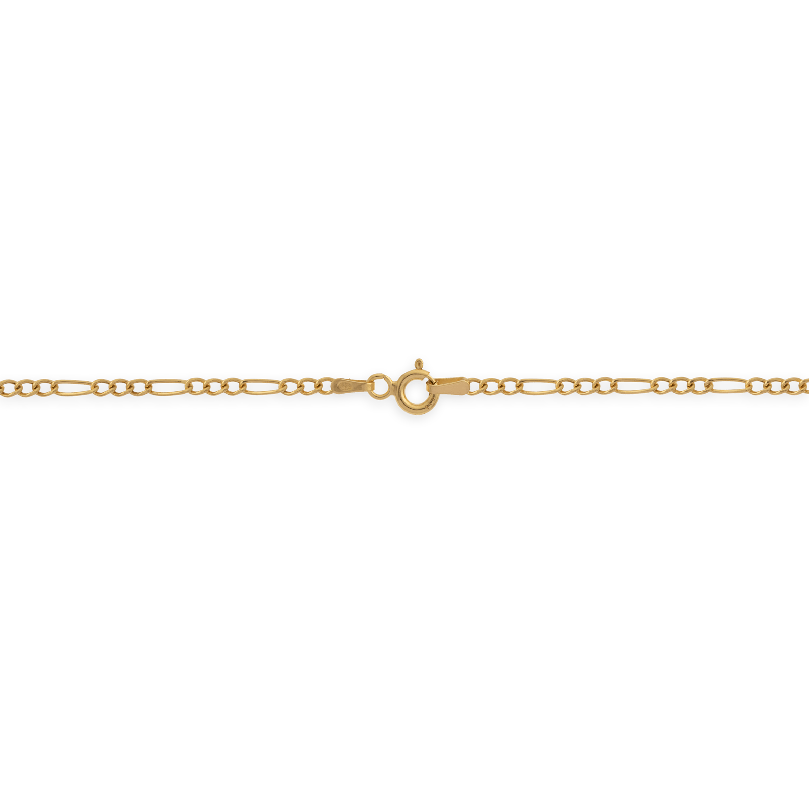 Collier chaîne or maille gourmette ovale alternée creux