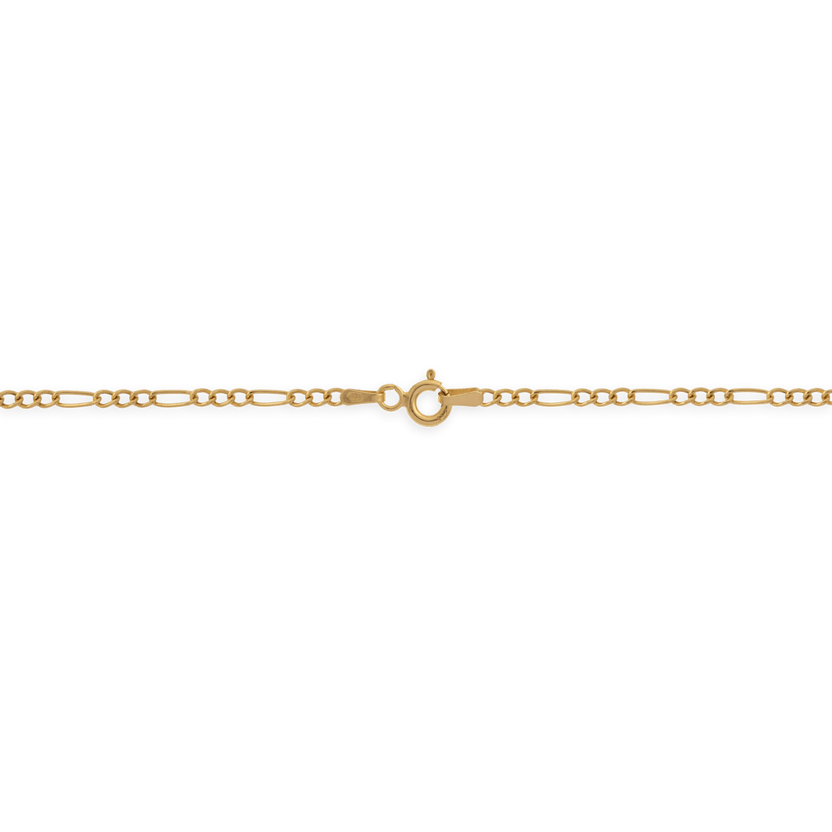 Collier Chaîne Or 375 Maille Cheval Alterné 1.3 Creux 2.3mm 45cm