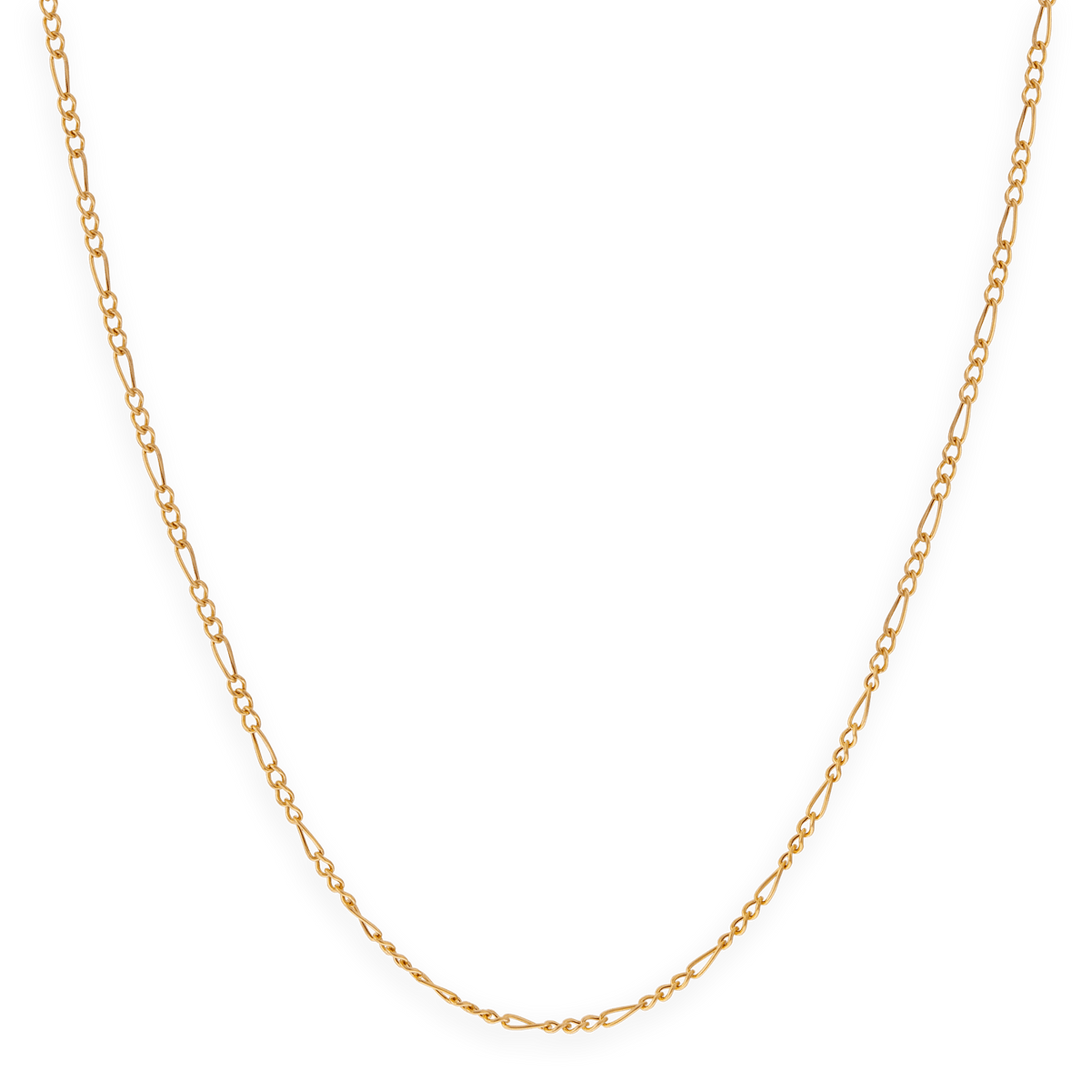 Collier Chaîne Or 375 Maille Cheval Alterné 1.3 Creux 2.3mm 50cm