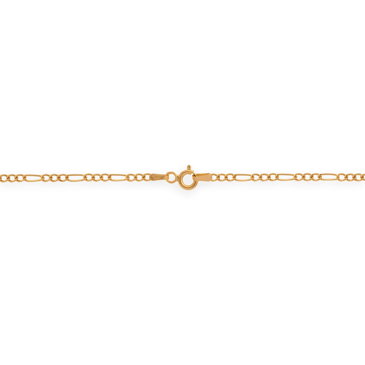 Collier Chaîne Or 375 Maille Cheval Alterné 1.3 Creux 2.3mm 50cm
