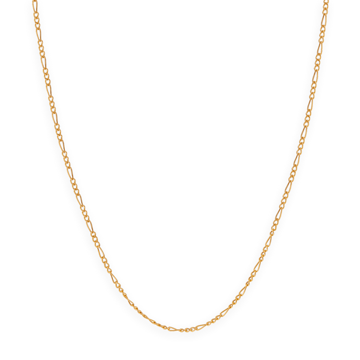 Collier Chaîne Or 375 Maille Cheval Alterné 1.3 Creux 2.3mm 60cm