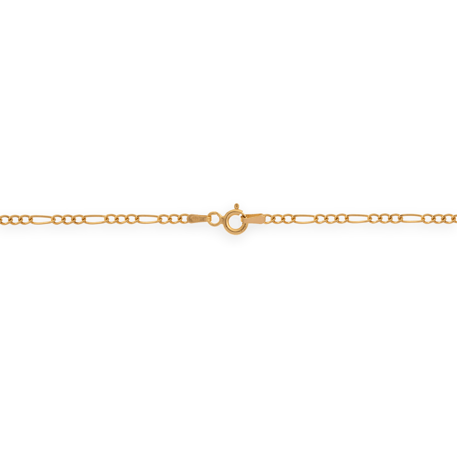 Collier chaîne or maille gourmette ovale alternée creux