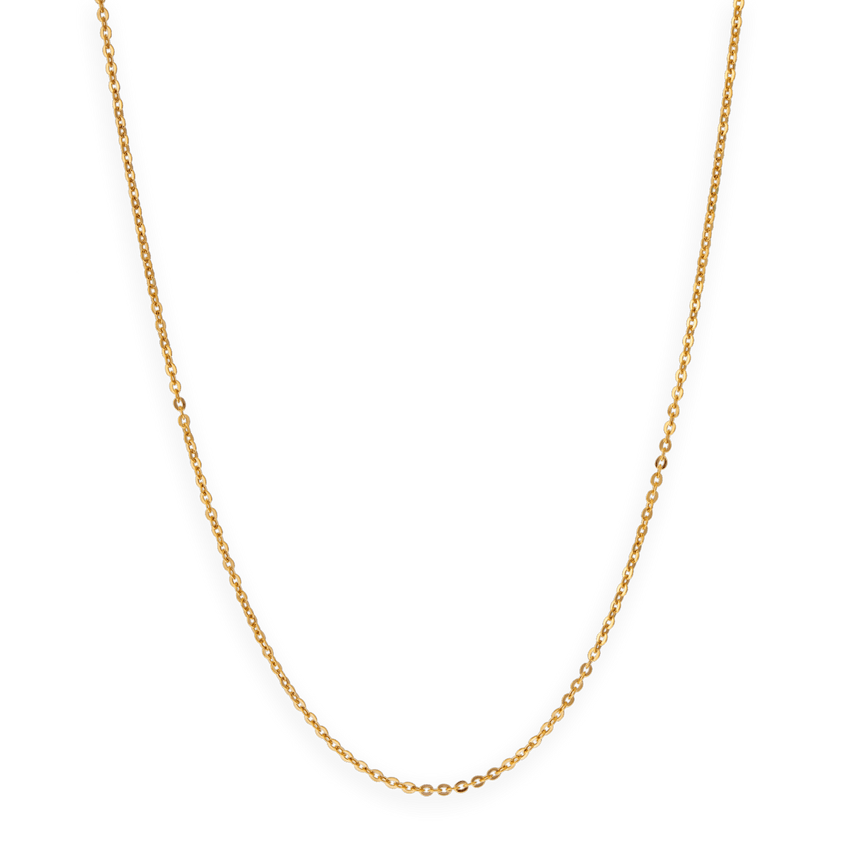 Collier Chaîne Or 375 Maille Forçat Miroir Creux 2mm 55cm