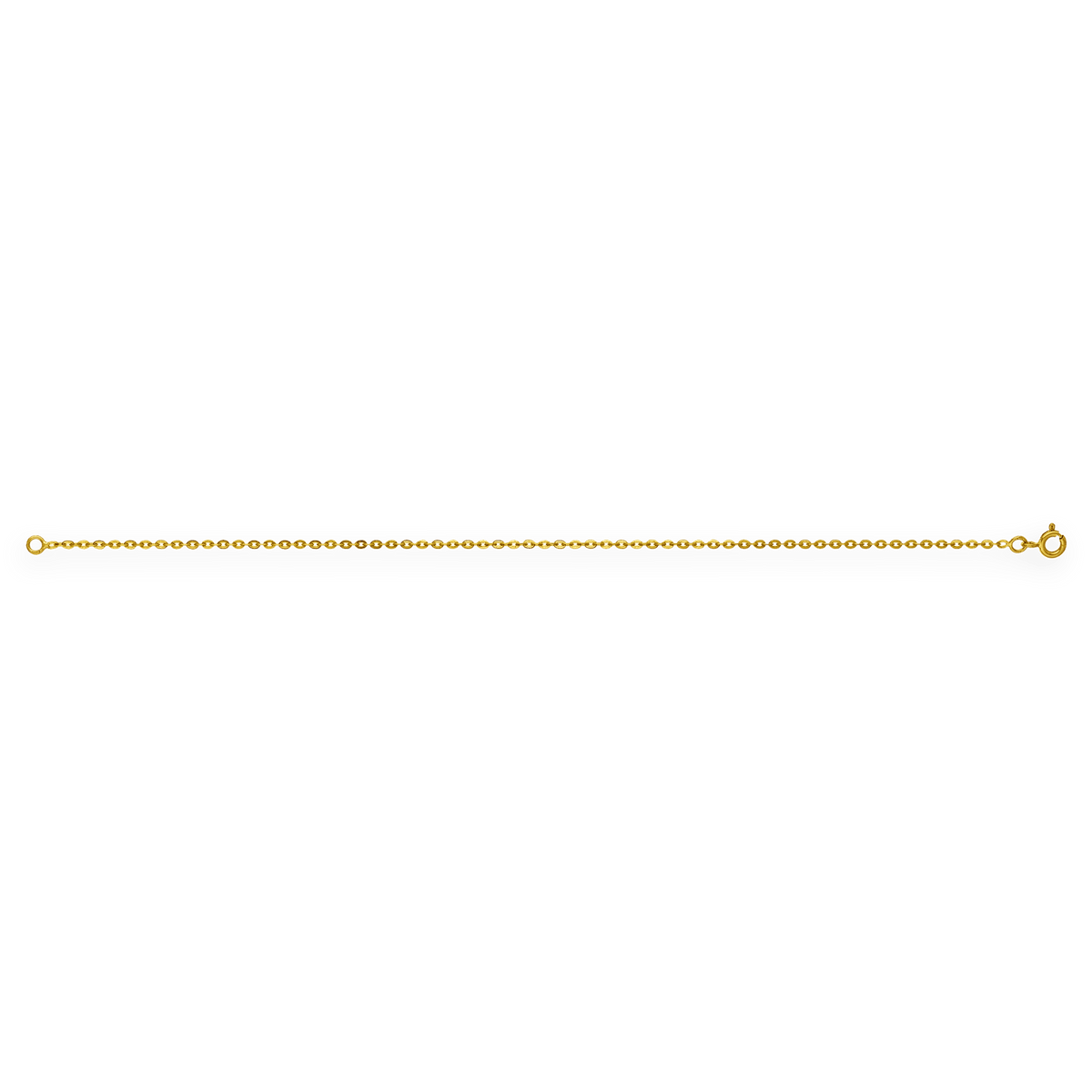 Chaîne Cheville Or 375 27cm Maille Forçat Miroir 1.5mm