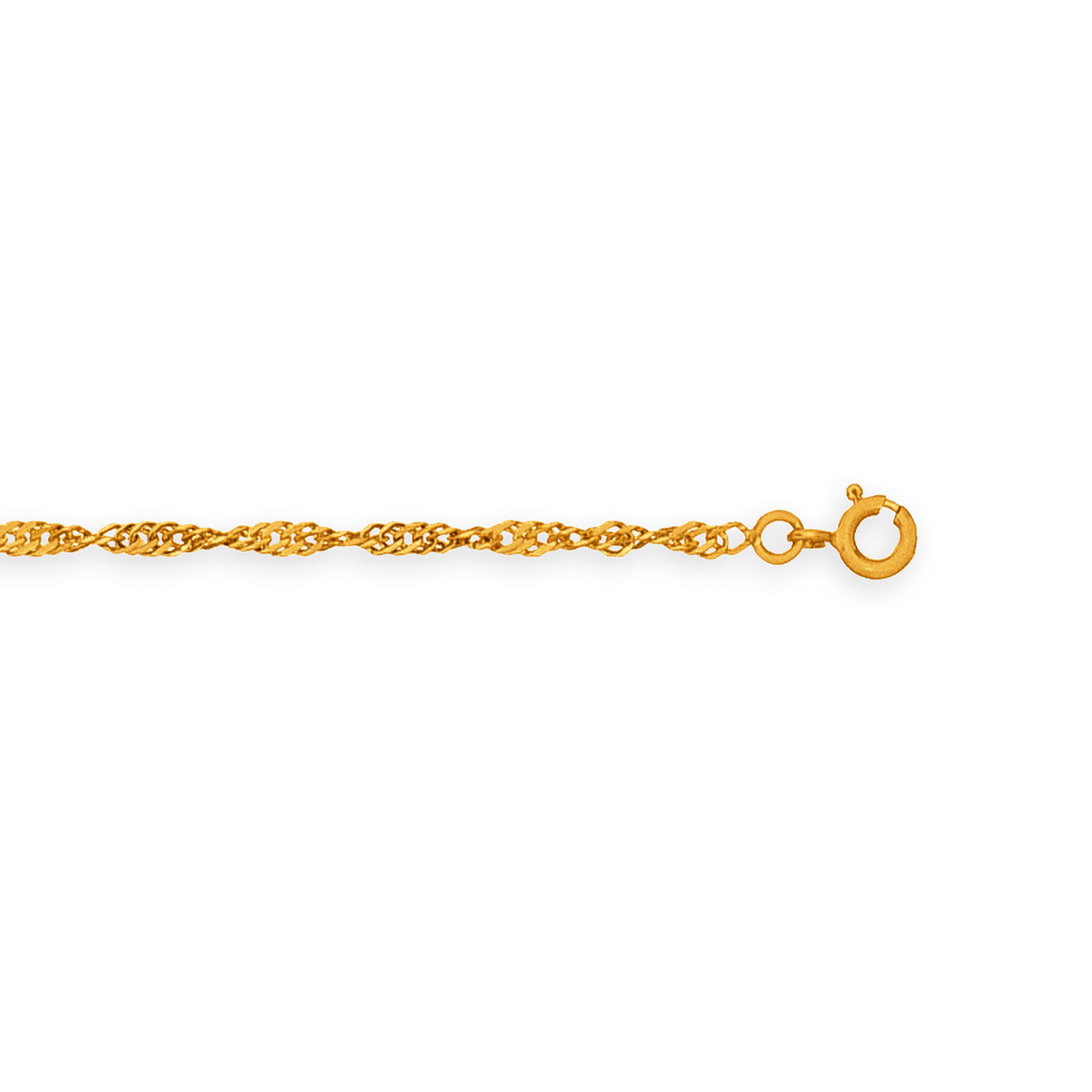 Chaîne Cheville Or375 Maille Singapour