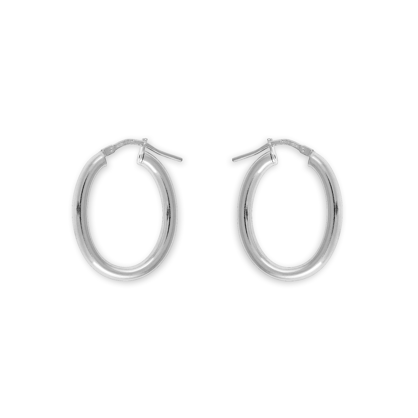 créoles argent 925/1000e ovales 25*35mm