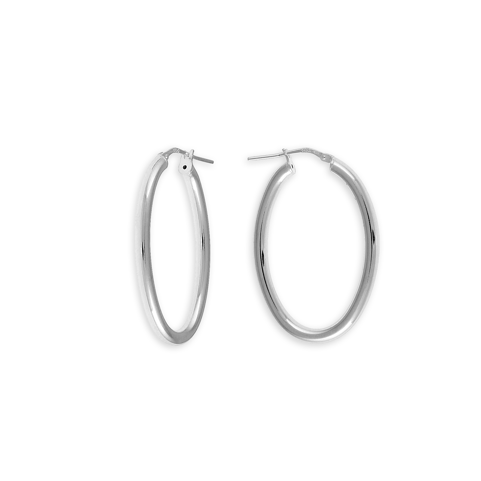 créoles argent 925/1000e ovales 20*25mm