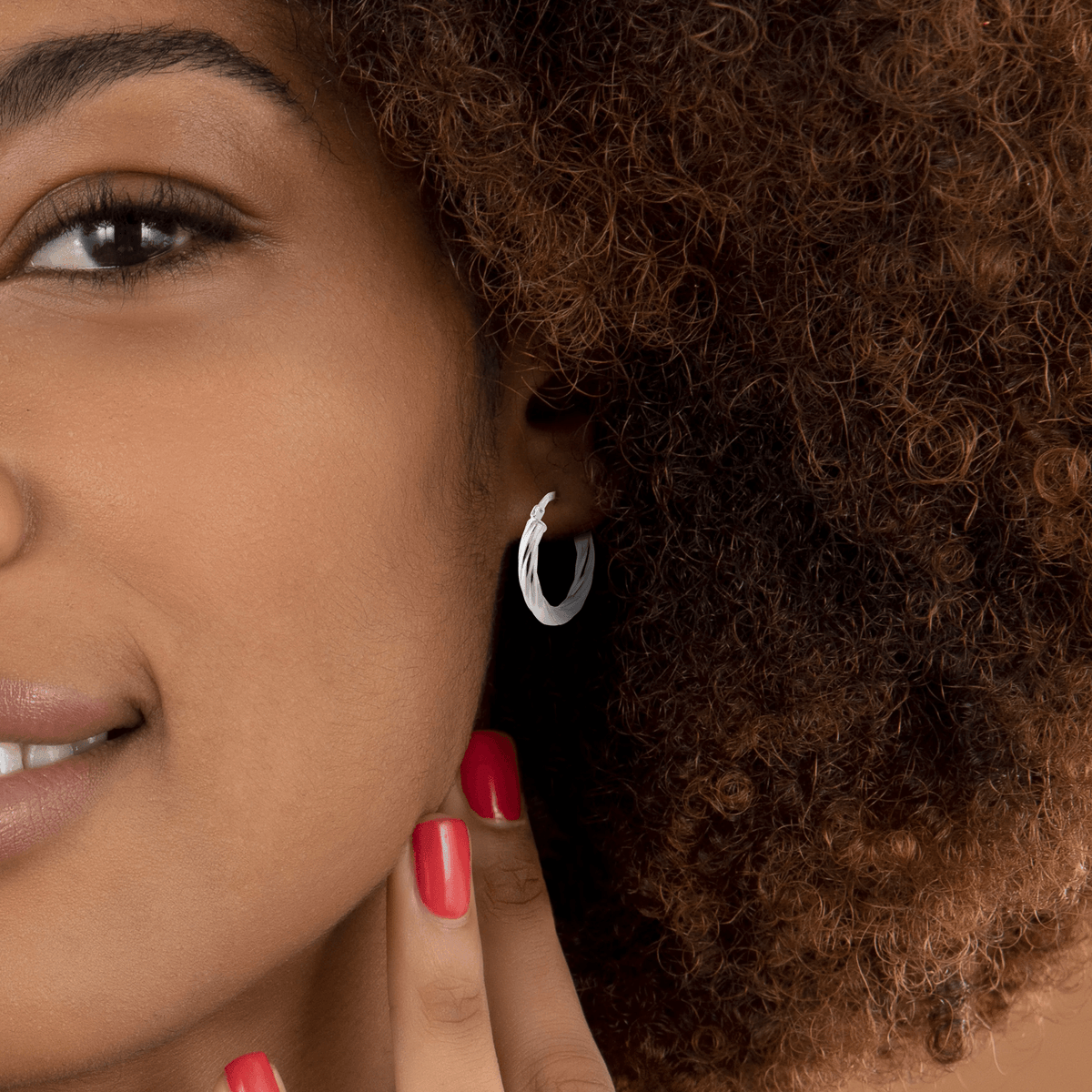 Créoles Argent 925 Torsadées 20mm Tube 3mm