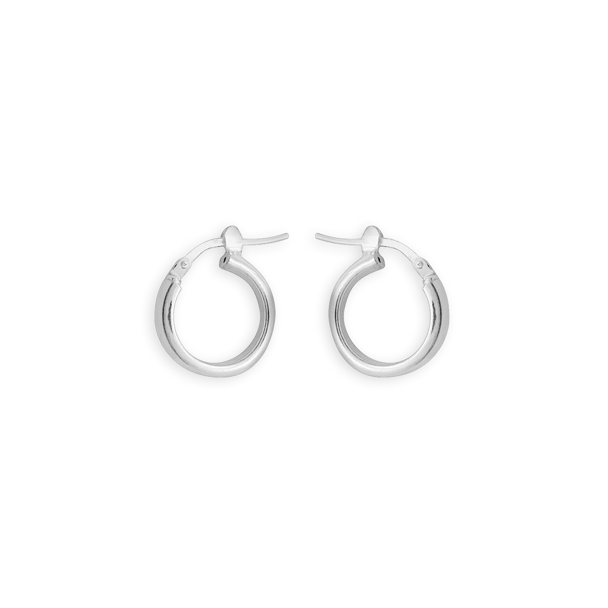 Créoles Argent 925 14mm Tube 4mm