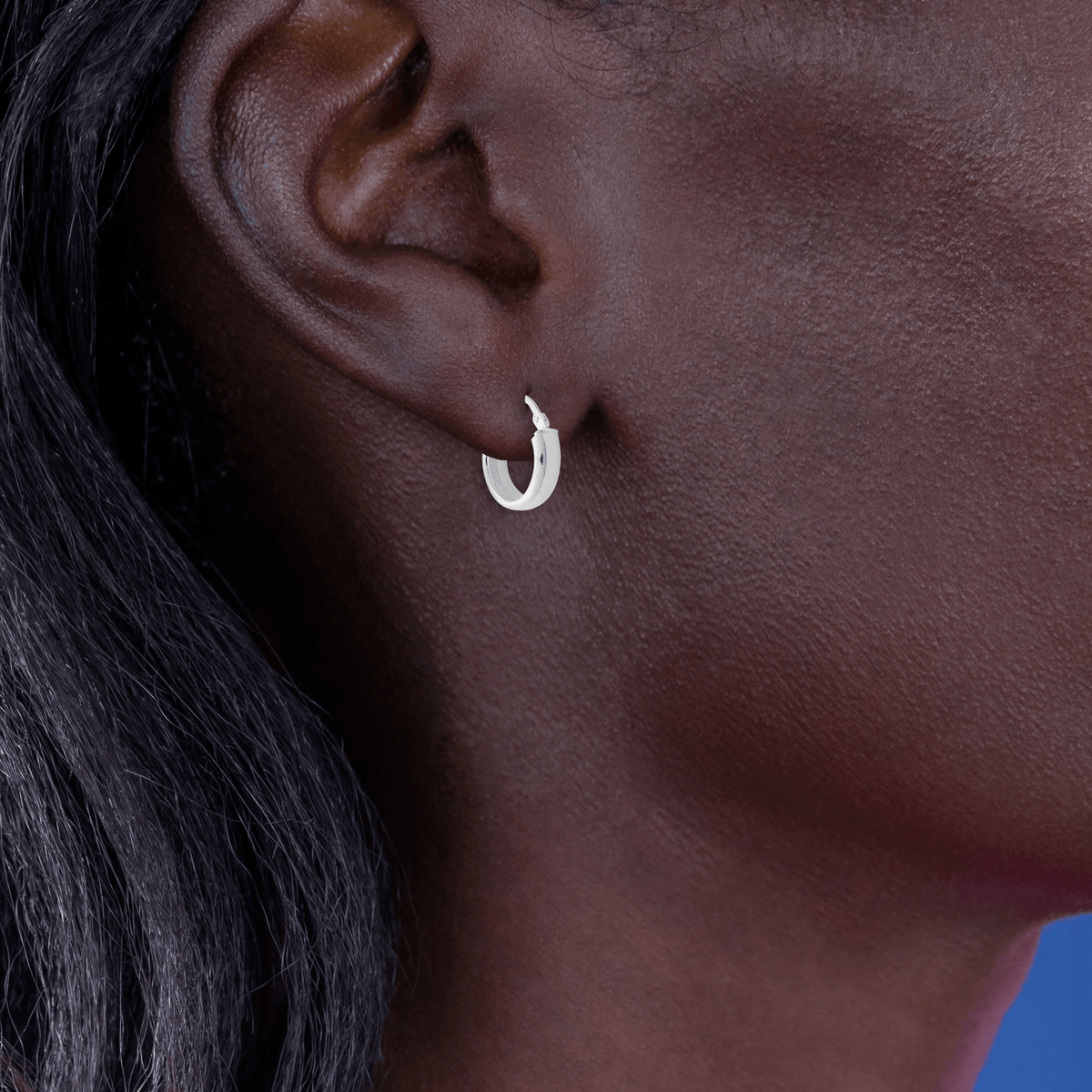 Créoles Argent 925 14mm Tube 4mm