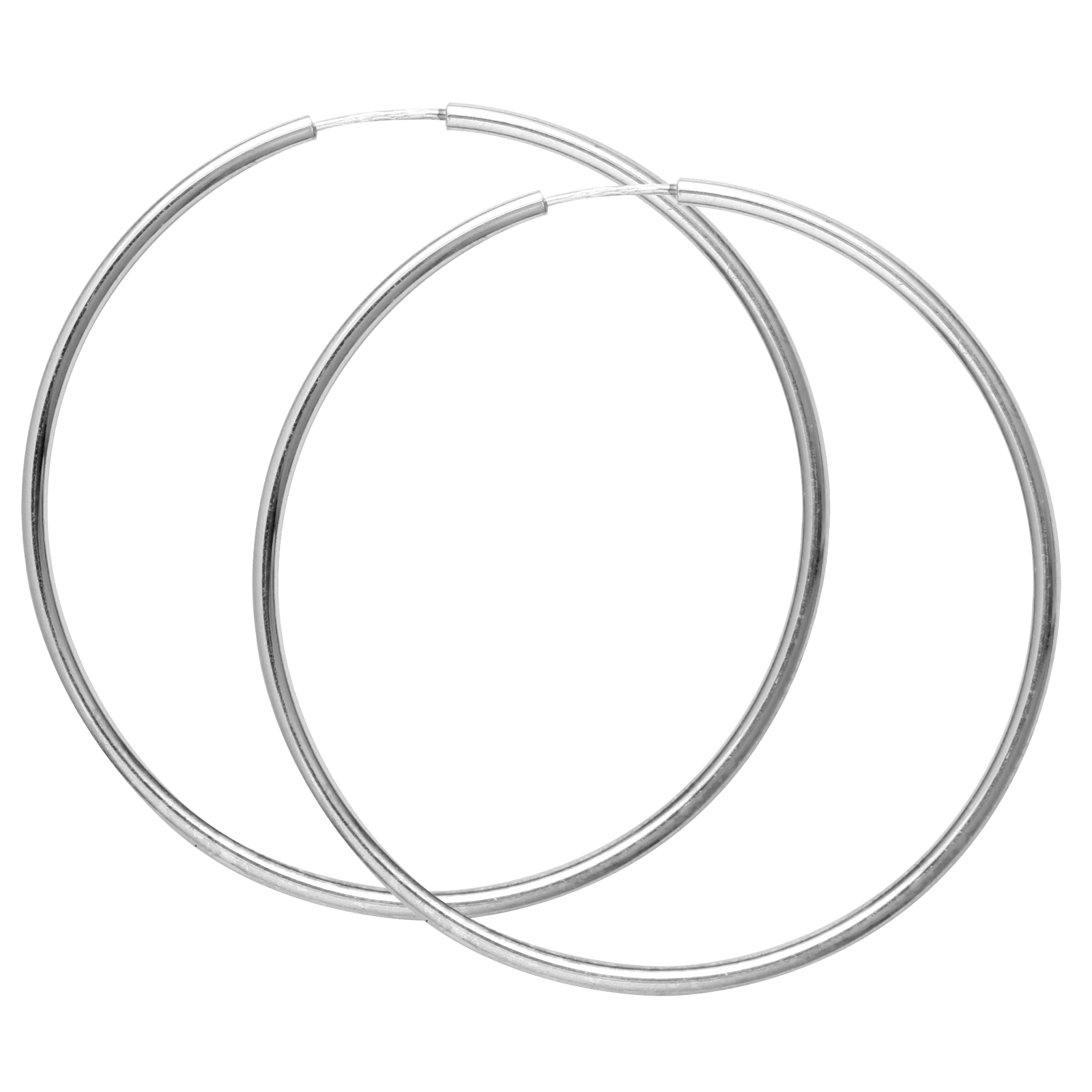Créoles Argent 925 42mm Tube 1.5mm