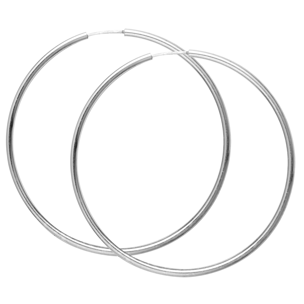 Créoles Argent 925 42mm Tube 1.5mm