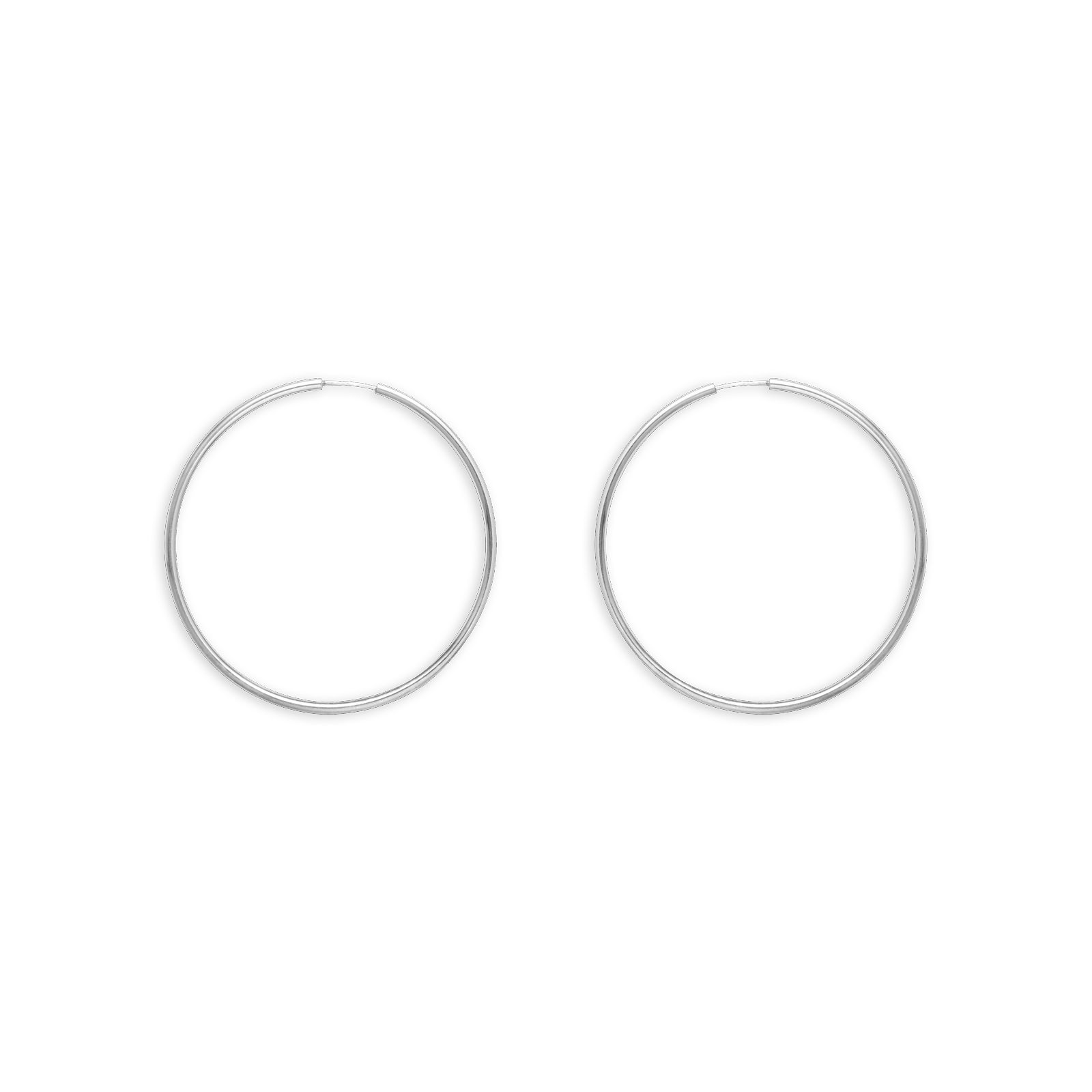 créoles argent 925/1000e 42mm
