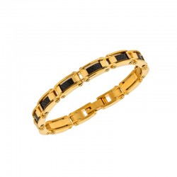 Bracelet Acier Gold Et...