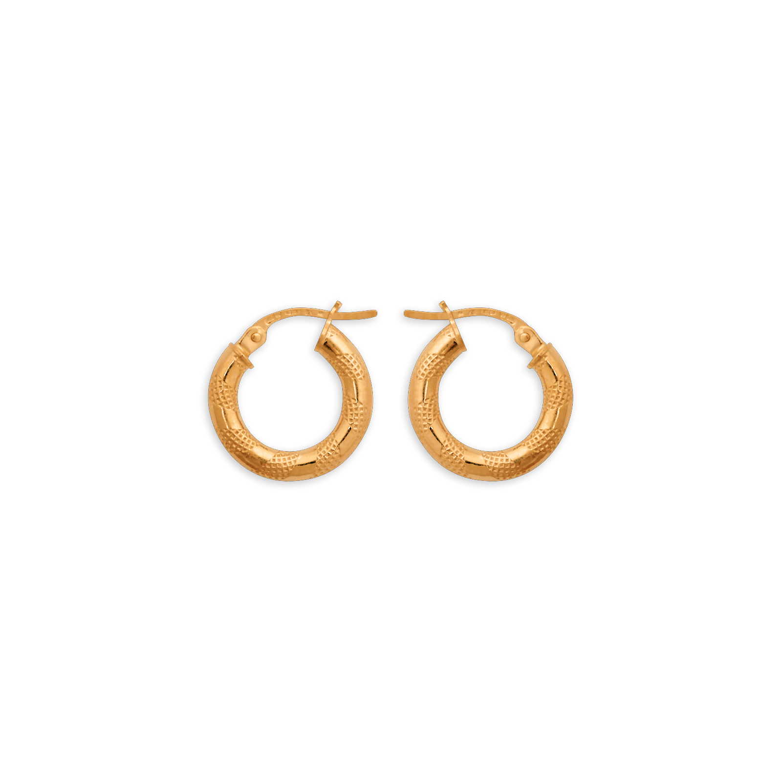 créoles or 9 carats fantaisie 15mm