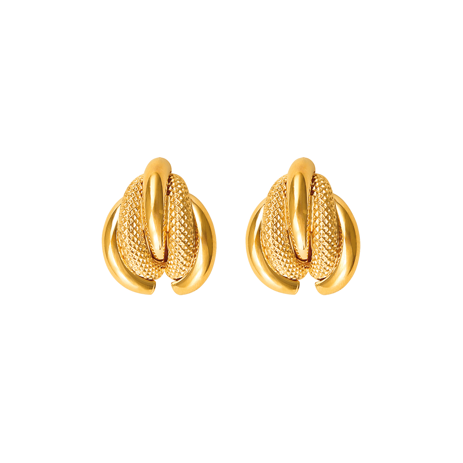 Boucles d'oreilles  OR 375 Puces Banane