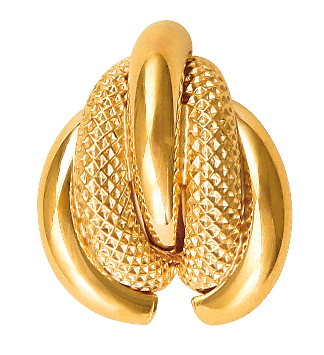 Boucles d'oreilles  OR 375 Puces Banane