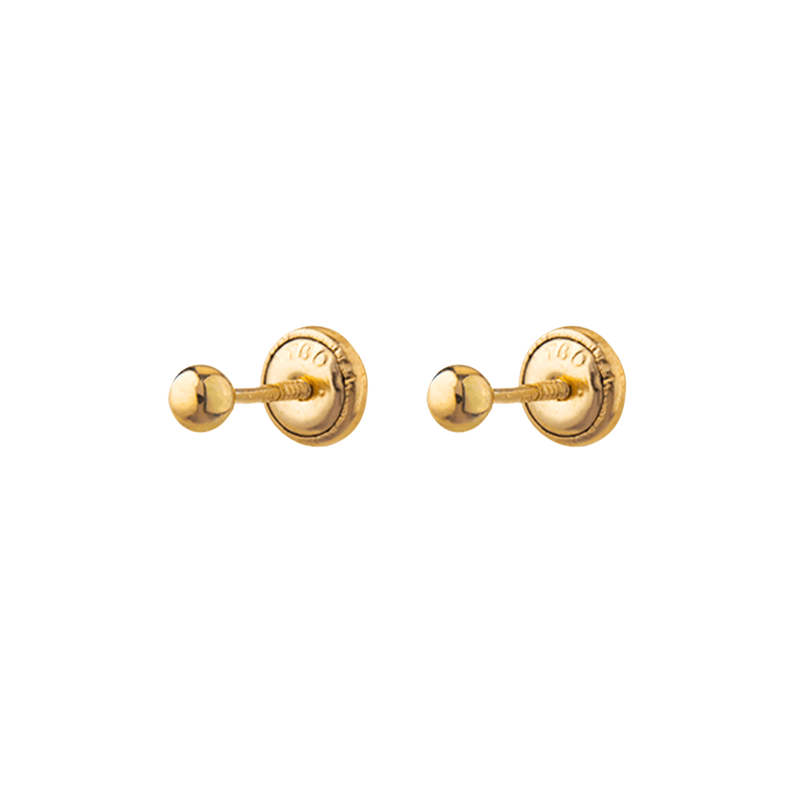 Boucles d'Oreilles vis boule 3 millimètres
