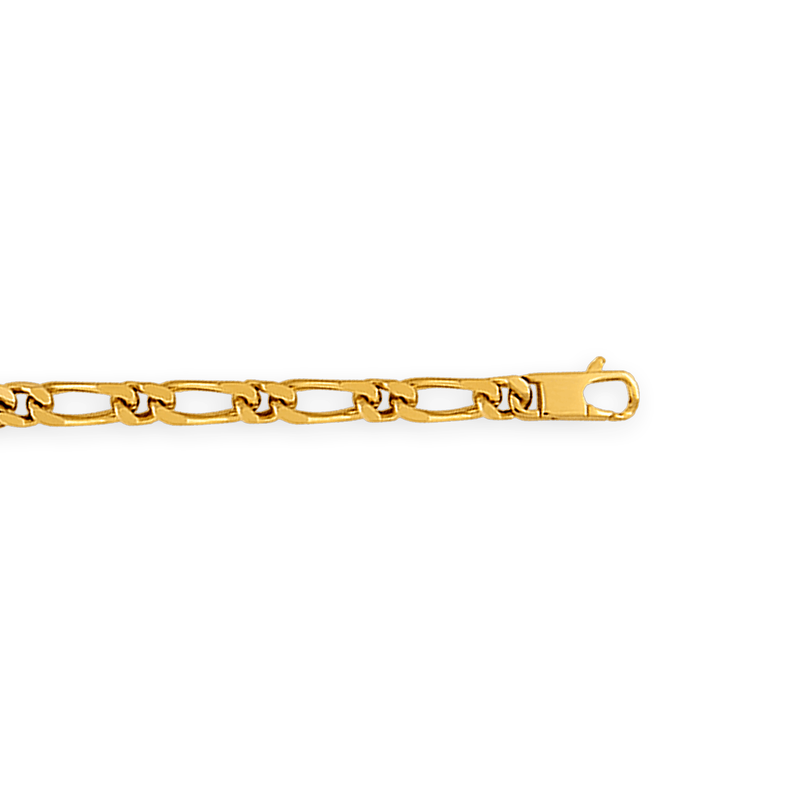 Bracelet Gourmette Identité Plaqué Or Maille Alternée