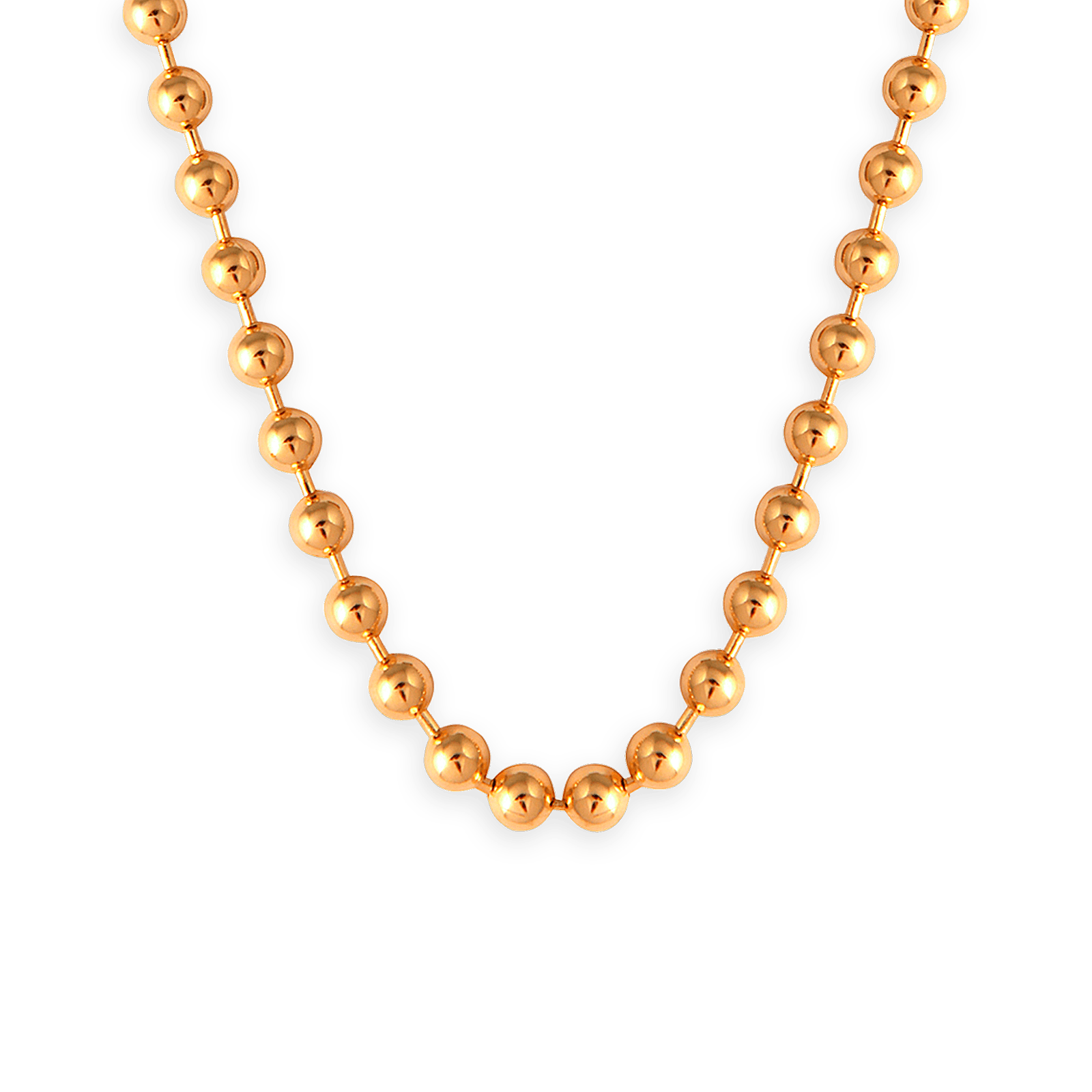 Collier grain d'or plaqué or