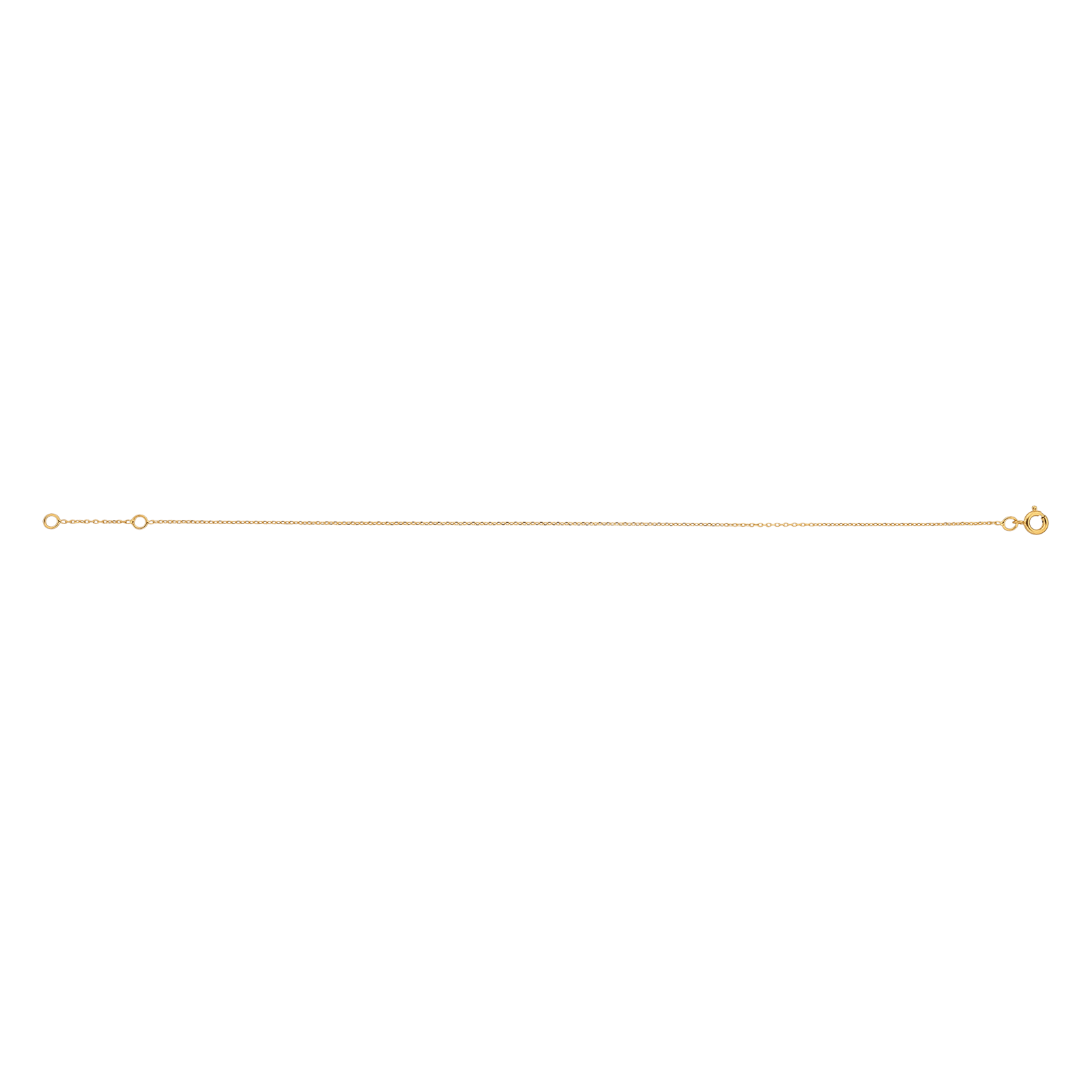 Chaîne Cheville Maille Forçat Limé 1.1mm 23A25cm Plaqué Or