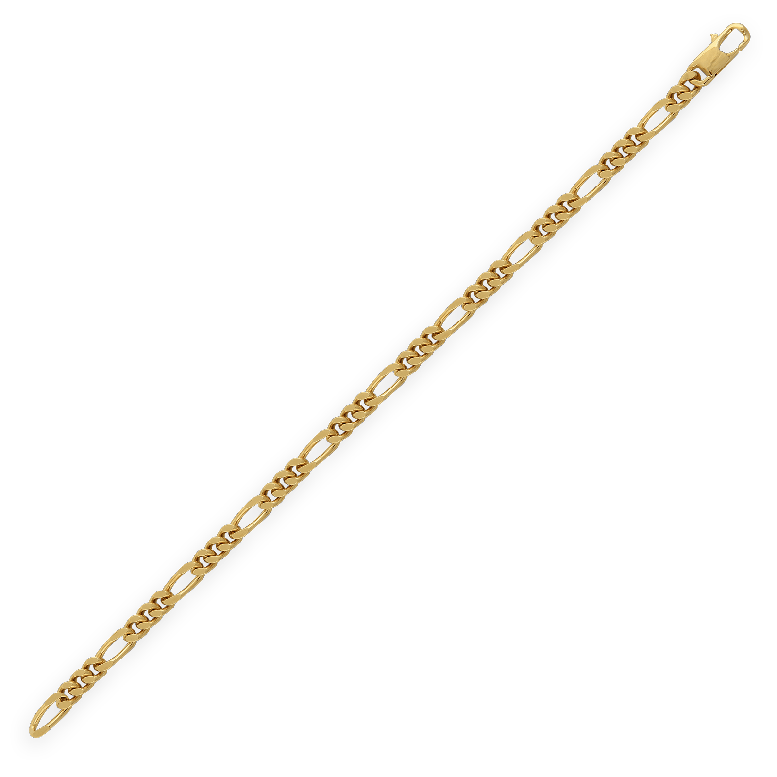 Bracelet Plaqué Or Maille Cheval Alterné