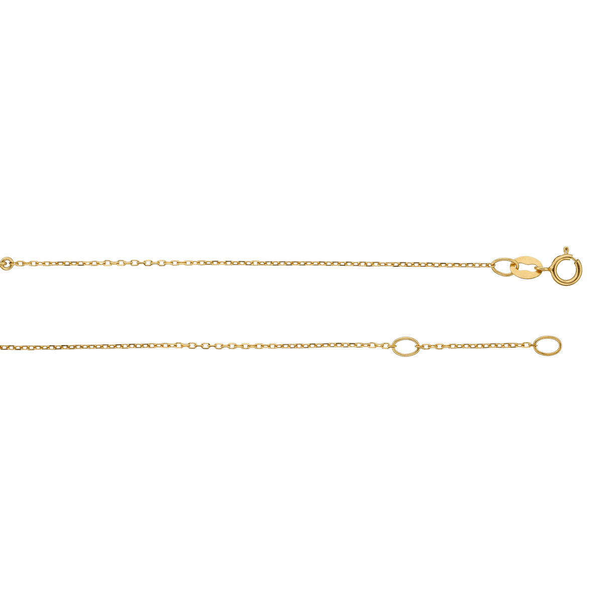 bracelet 1 noeud lisse & Godron 18,5cm