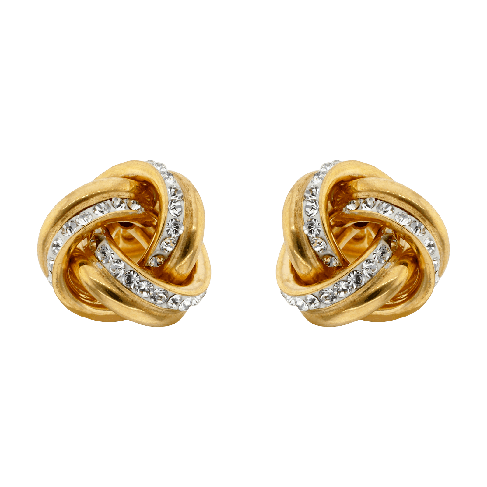 Boucles d'Oreilles Nœud Oxyde de Zirconium plus Lisse
