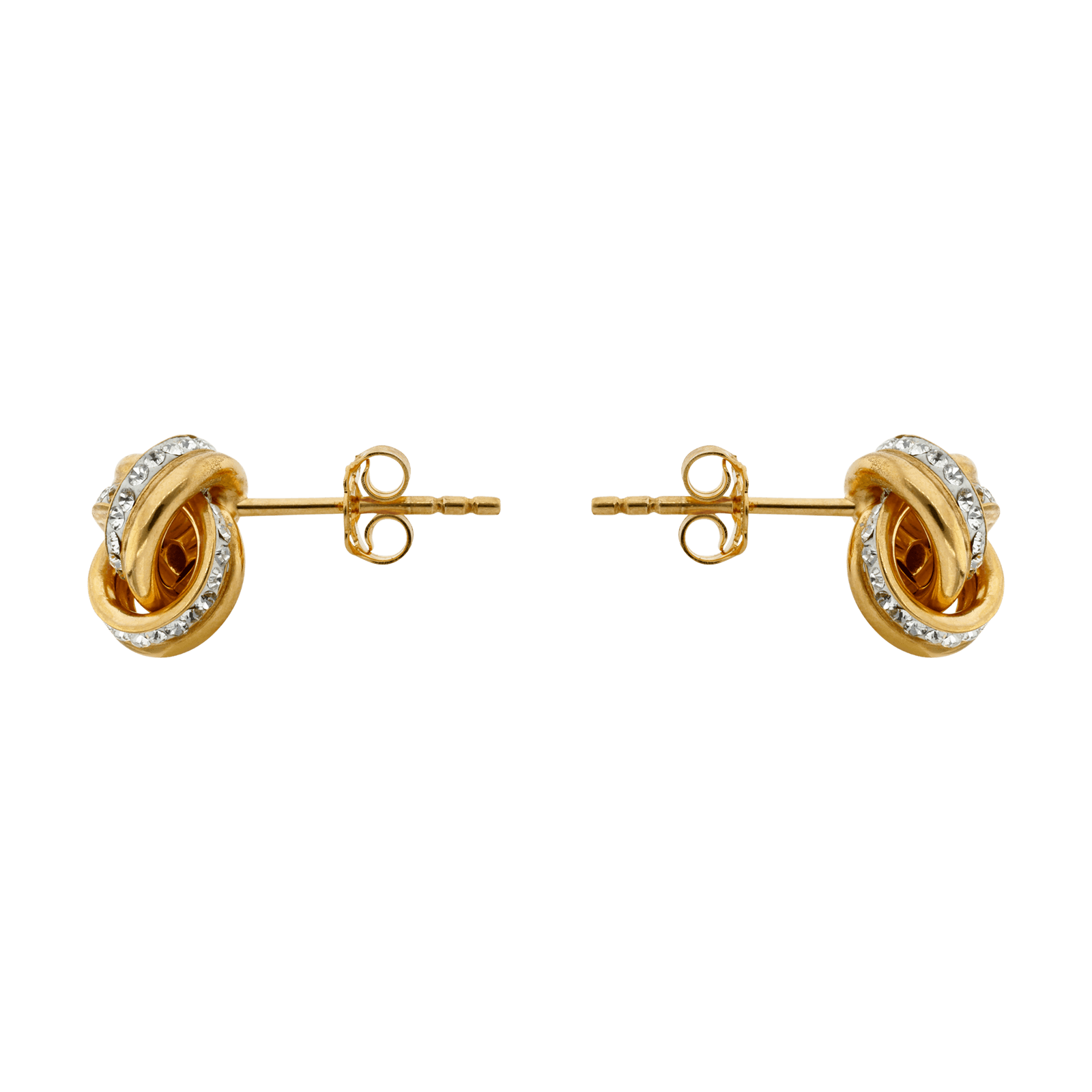 Boucles d'Oreilles Nœud Oxyde de Zirconium plus Lisse