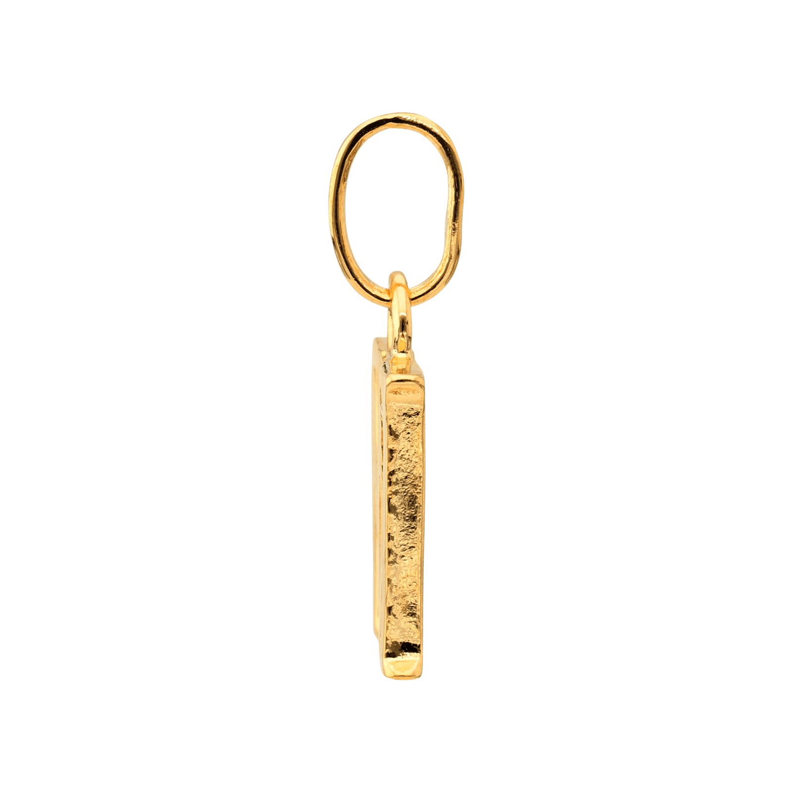 Pendentif Lettre M Zirconium 14*22mm Plaqué Or