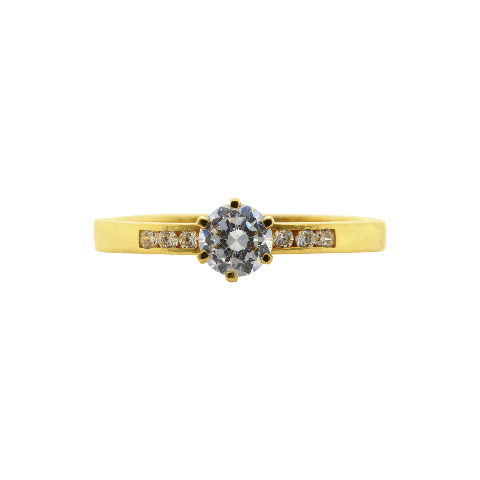 bague 750 solitaire accompagné oz