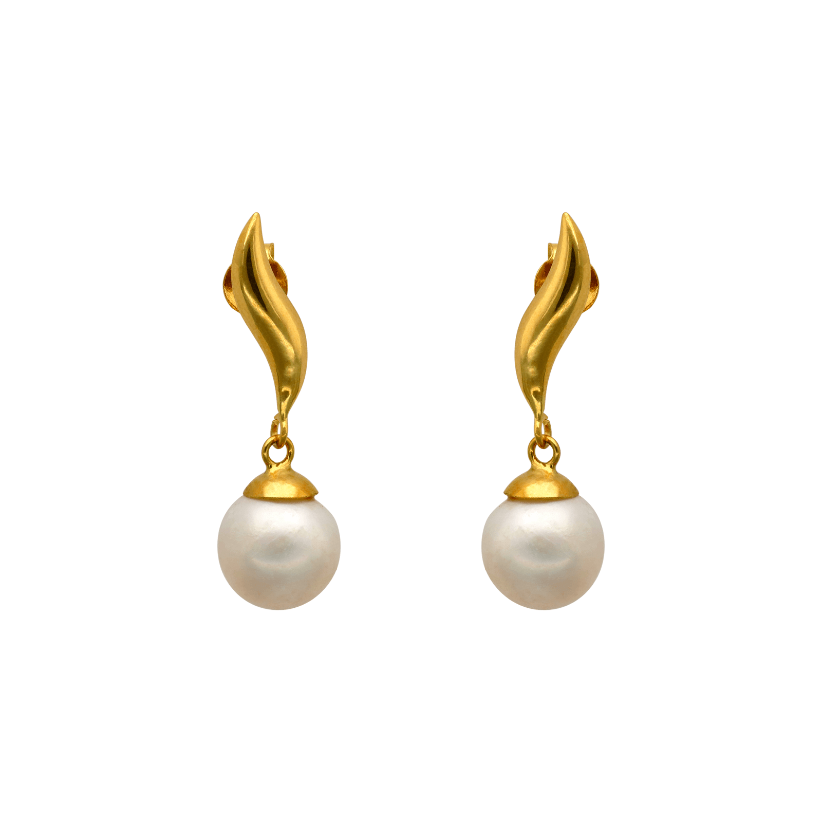 Boucles d'Oreilles Perle Pendentif 8-8.5mm