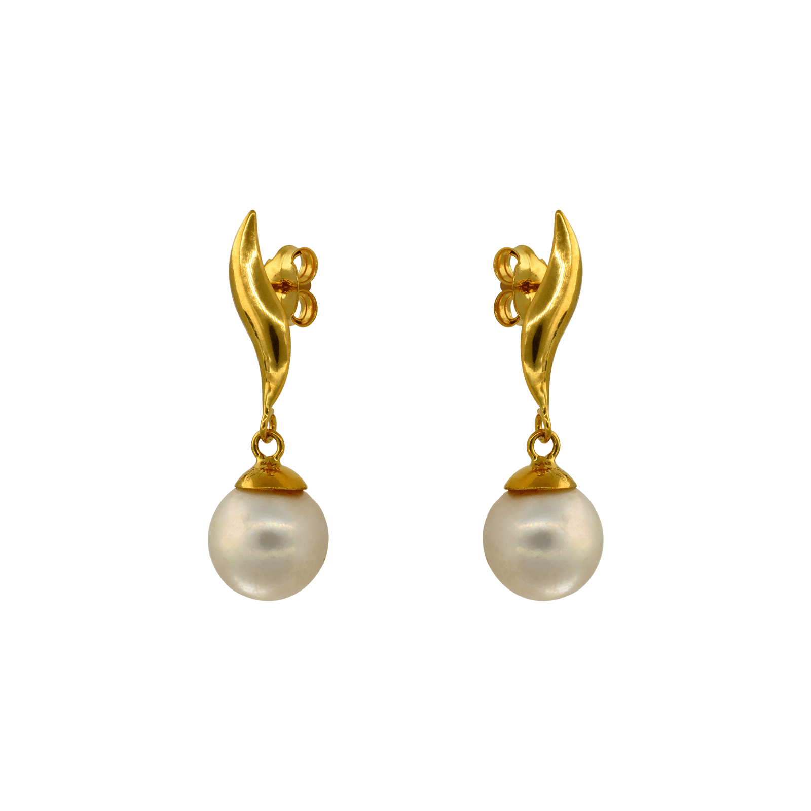 Boucles d'Oreilles Perle Pendentif 8-8.5mm