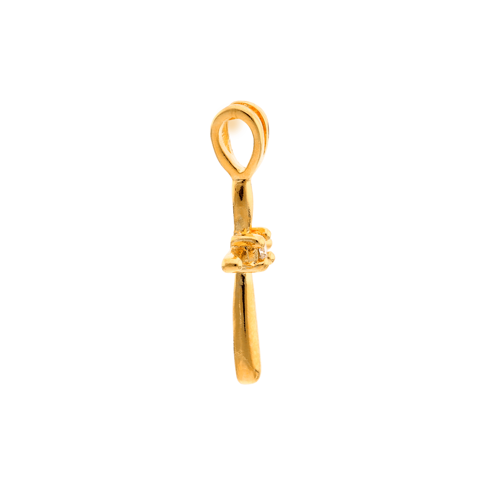 Plaqué or Oxyde de Zirconium croix