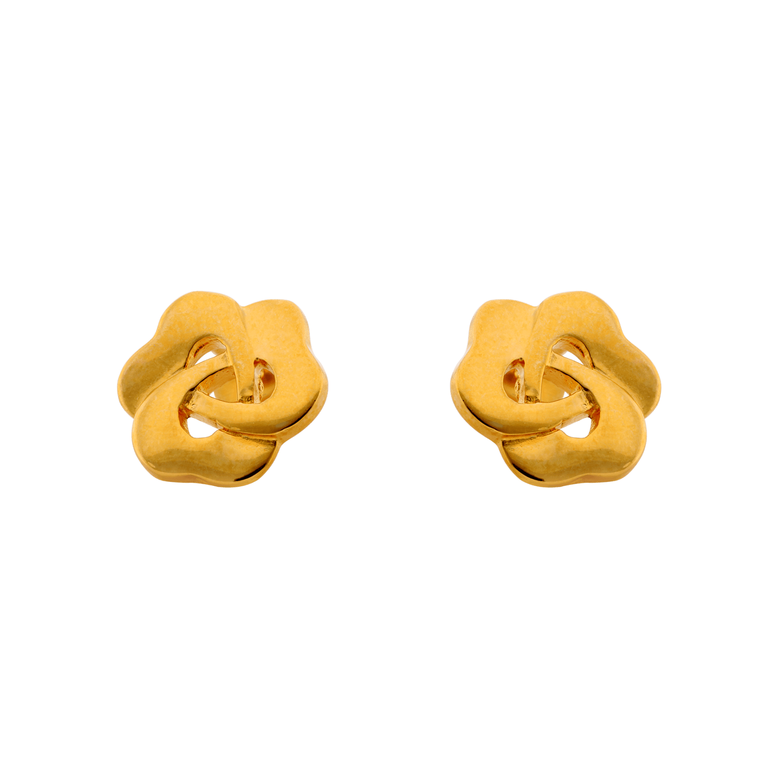 Boucles d'Oreilles Plaque Or 3 coeurs