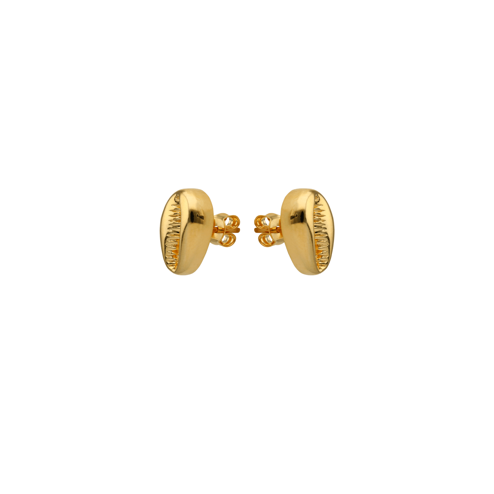 Boucles D'oreilles Cauri 9*15mm Plaqué Or