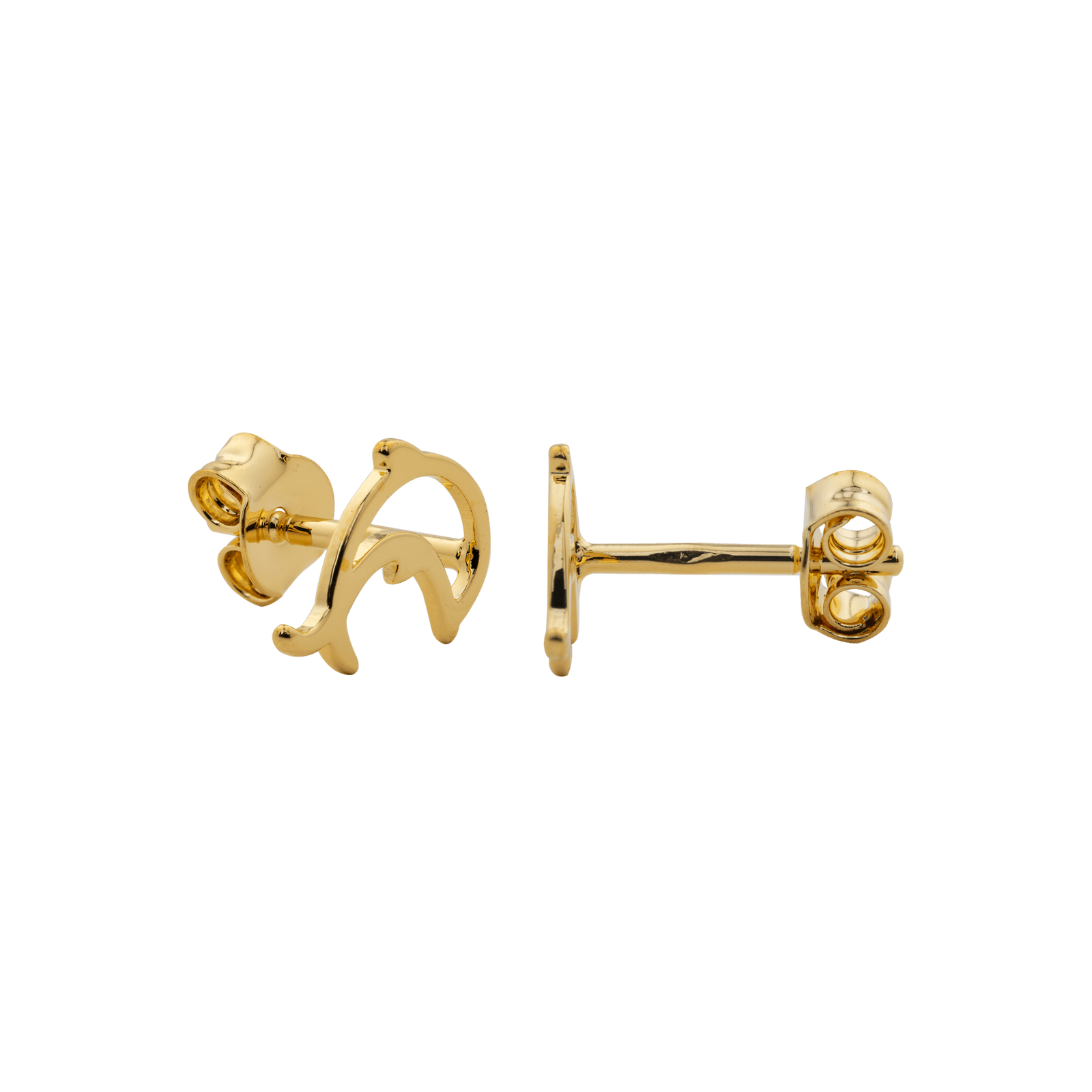 Boucles D'oreilles Plaqué Or Dauphin 7*10mm