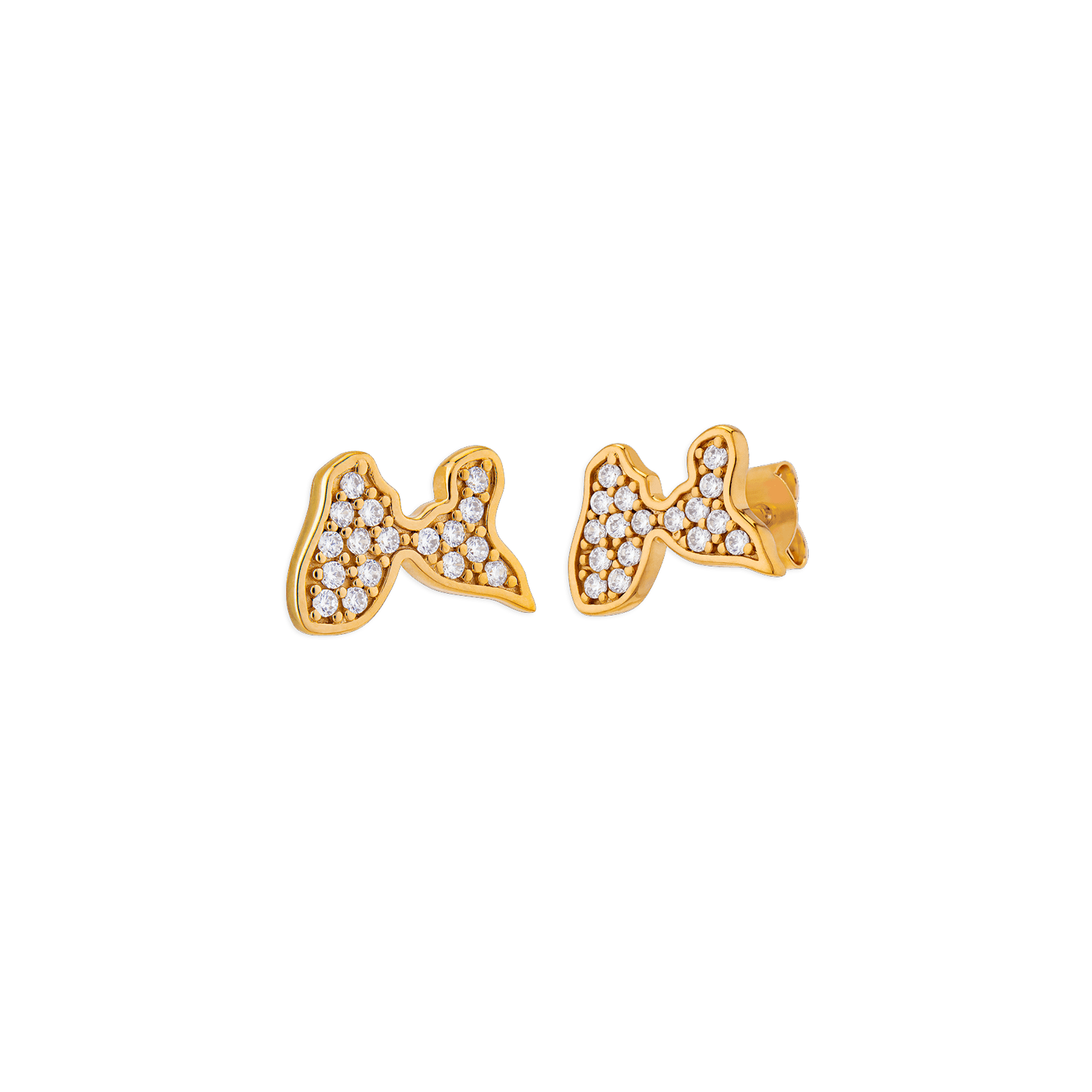 Boucles D'oreilles Guadeloupe Plaqué Or Zirconium