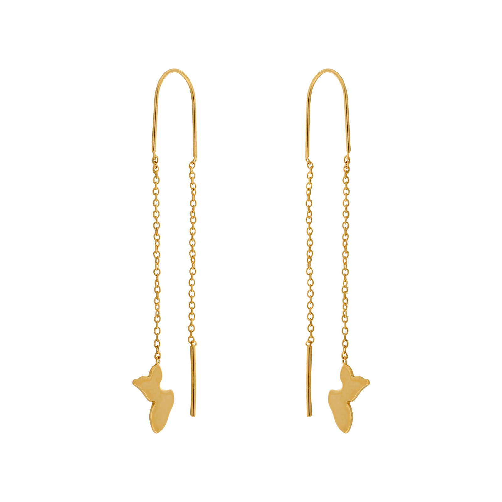 Boucles d'Oreilles Plaqué or Guyannaises Guadeloupe