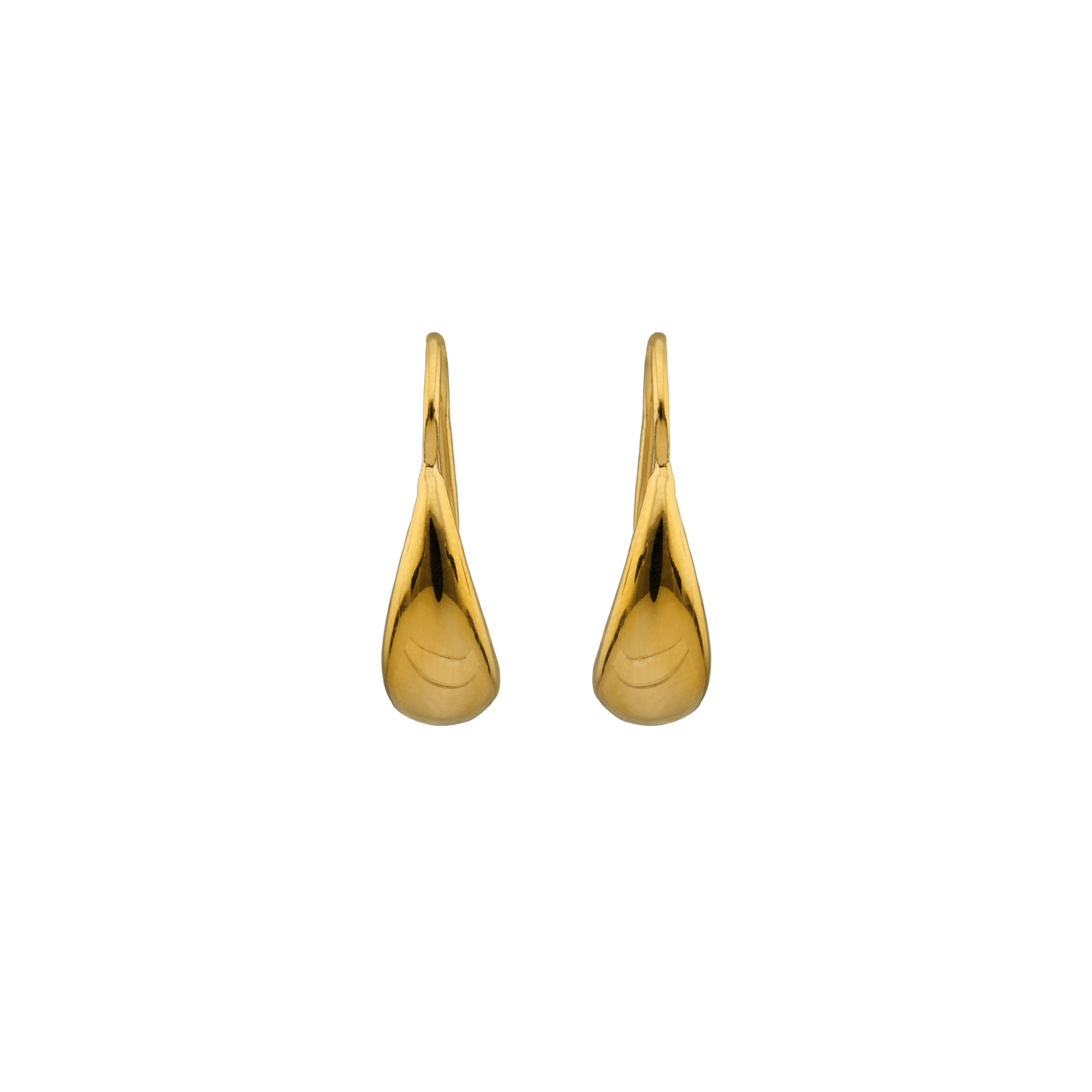 Boucles D'oreilles  Goutte 6*15mm Pendant 23mm Plaqué Or