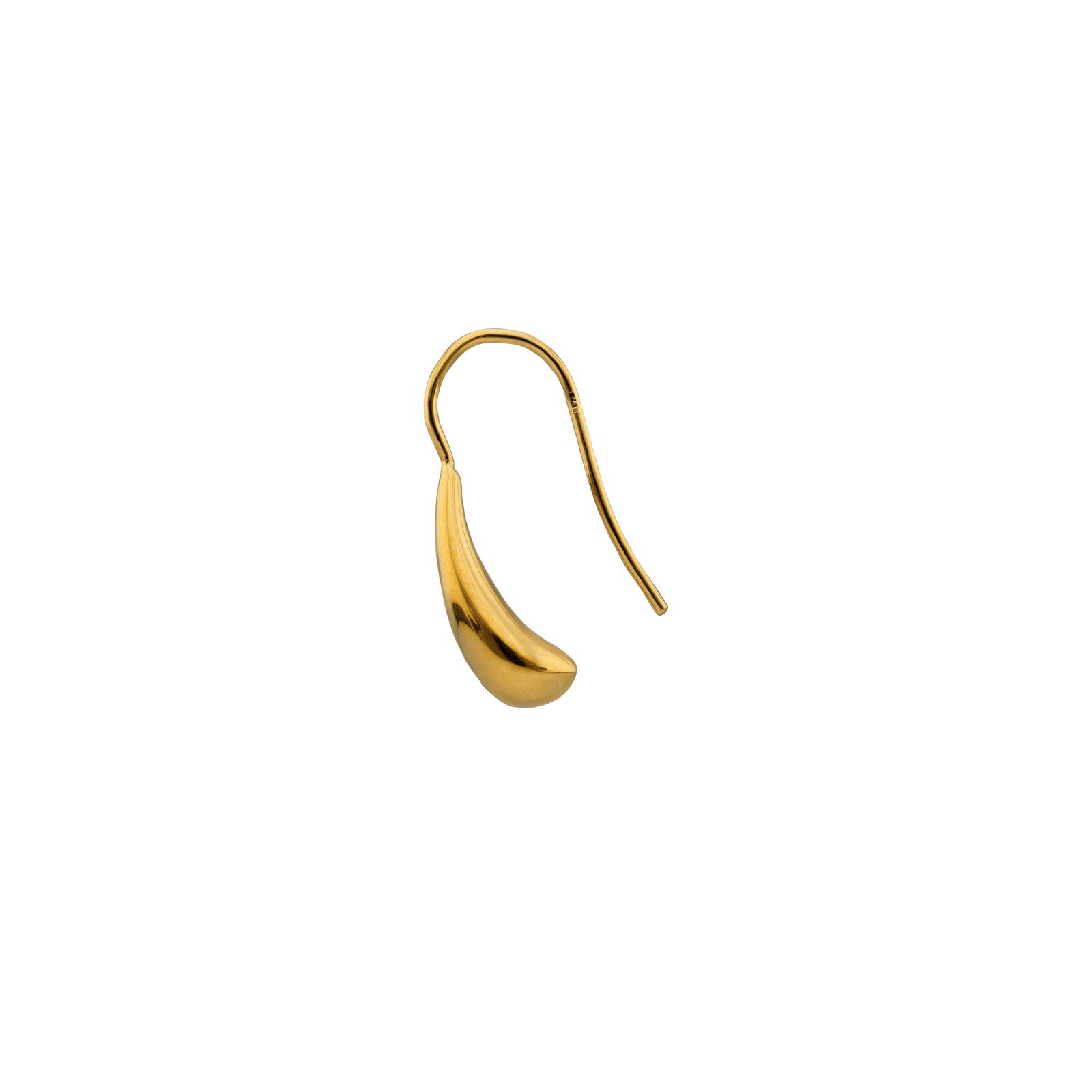 Boucles D'oreilles  Goutte 6*15mm Pendant 23mm Plaqué Or