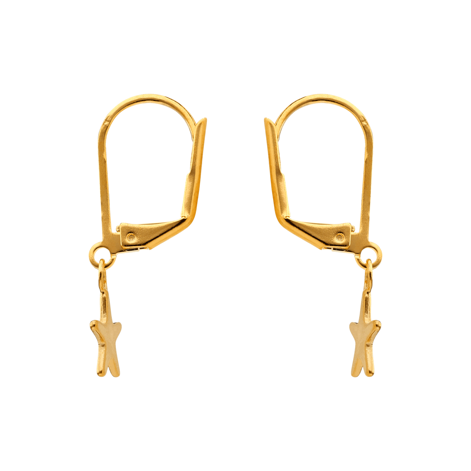 Boucles d'Oreilles Plaqué or Enfant Dormeuse étoile de mer